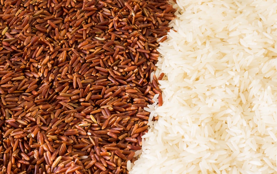 Brown Rice and White Rice